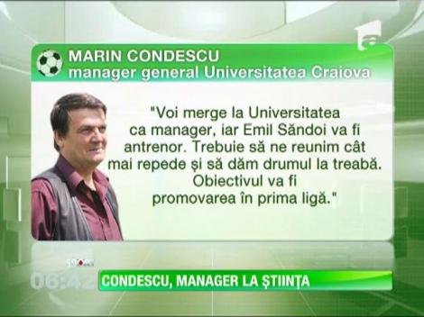 Marin Condescu, manager general la Ştiinţa
