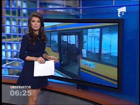 Autobuz plin cu călători, în flăcări