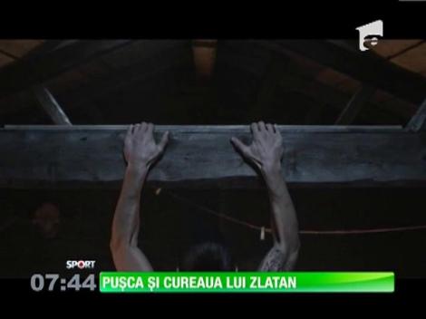 Zlatan Ibrahimovic, în munţi şi cu puşca în spate