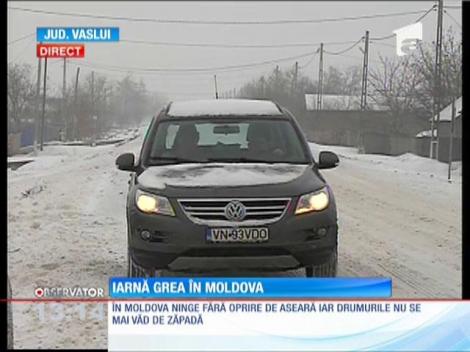 Iarnă grea în Moldova