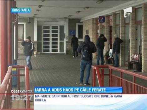 Viscolul a paralizat transportul feroviar