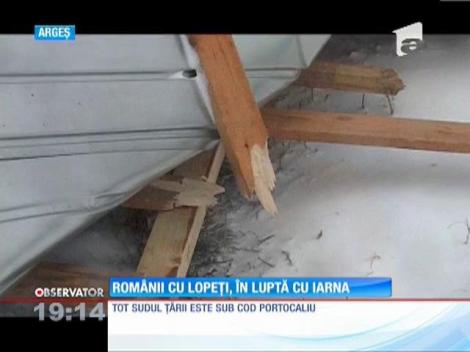 Romanii cu lopeti, in lupta cu iarna