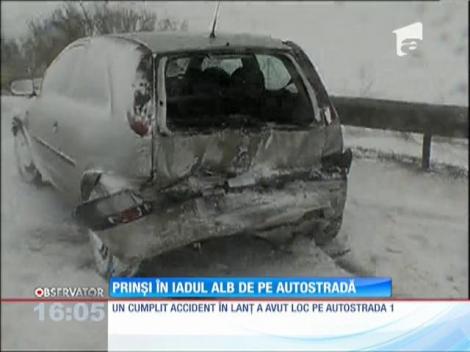 Accident în lanţ pe Autostrada A1!