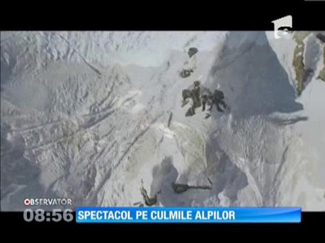 Cei mai buni schiori şi snowboarderi au făcut spectacol pe culmile Alpilor