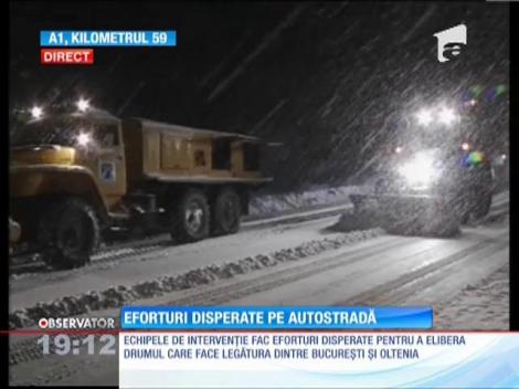 Autostrada Bucureşti-Piteşti rămâne închisă!