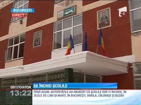 Şcolile se închid!