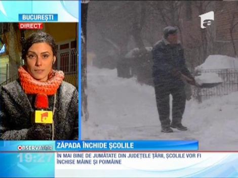 Iarna pune lacătul pe şcoli