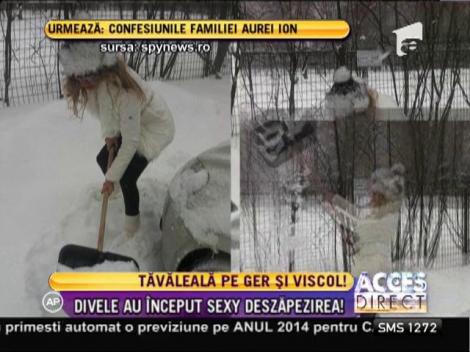 Vedetele din showbiz au început sexy dezăpezirea