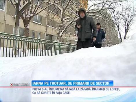 Iarna pe trotuar, aventură extremă