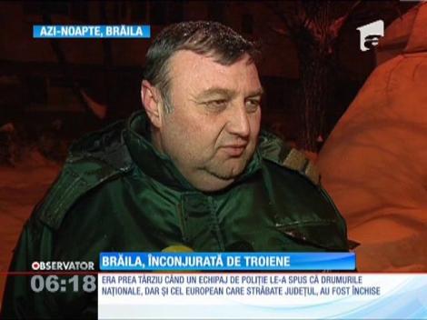 Municipiul Brăila, îngropat sub troiene