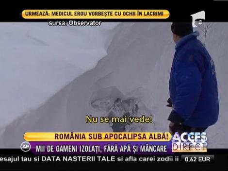 Mii de oameni izolaţi, fără apă şi mâncare