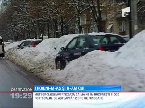 Bucureştiul, sub asediul zăpezii