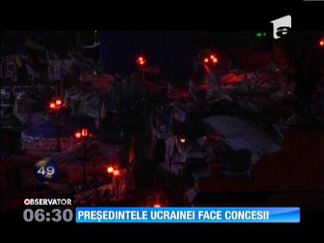 Preşedintele Ucrainei face concesii