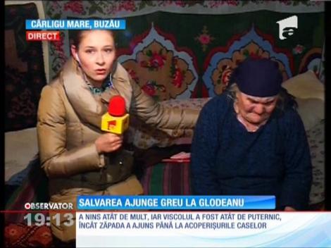 Localnicii din Glodeanu Siliştea au fost deblocaţi din zăpadă