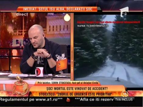 Sorin Stoicescu, fost şef al Aviaţiei Civile: "Eu presupun că Adrian Iovan a salvat pasagerii"