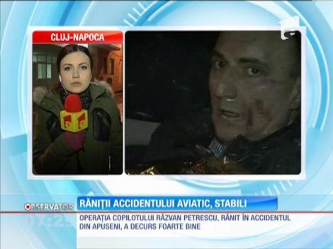 Cei patru răniţi supravieţuitori ai accidentului aviatic, în stare stabilă