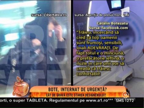 Cătălin Botezatu, internat într-un spital din Istanbul