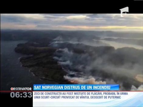 Incendiu devastator în Norvegia! 90 de locuinţe au fost mistuite de flăcări