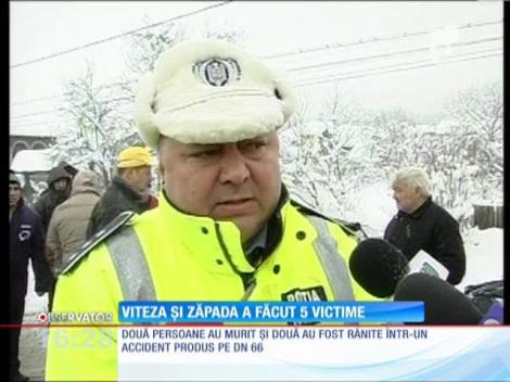 Viteza şi condiţiile meteo a făcut 5 victime în judeţul Gorj!