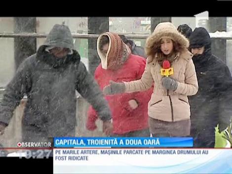 Bucureştiul este blocat în nămeţi!