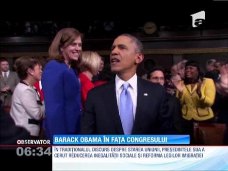 Barack Obama a rostit tradiţionalul discurs anual despre Starea Uniunii