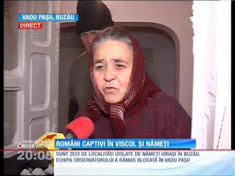 Romanii captivi în viscol şi nămeți