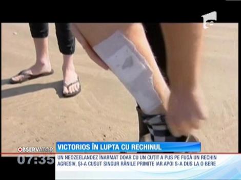 Un medic de 24 de ani din Noua Zeelandă s-a luptat cu un rechin