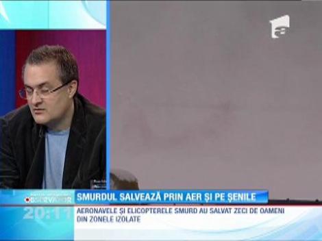 SMURD-ul salveaza prin aer si pe senile