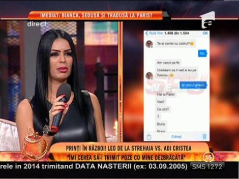 Renata: "Cristea îmi cerea să-i trimit poze cu mine dezbrăcată"