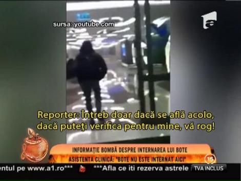 O asistentă de la clinica unde Bote afirmă că se tratează: "Cătălin Botezatu nu este internat aici!"
