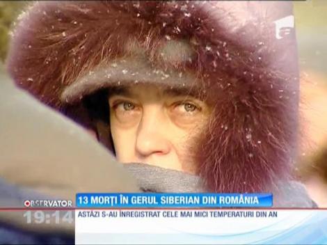 Gerul siberian a îngheţat România!13 persoane au murit de frig