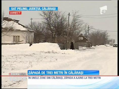 Zăpadă de trei metri în Călărași!