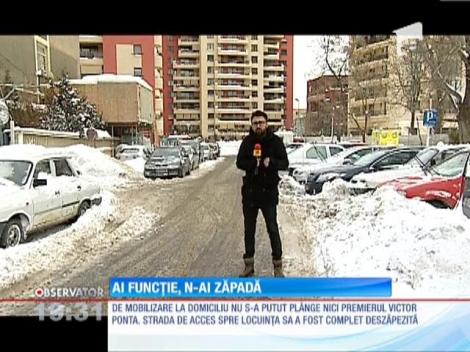 Iarna e ca vara pentru câţiva politicieni! În plin viscol, străzile pe care locuiesc au fost curăţate ca la carte, în timp record