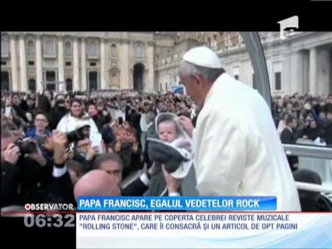 Papa Francisc a apărut pe coperta legendarei reviste ”Rolling Stone”