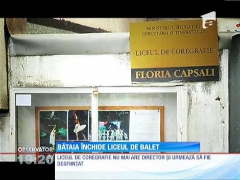 Liceul de Coregrafie din Capitală va fi închis