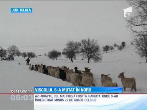 Viscolul s-a mutat în nordul țării