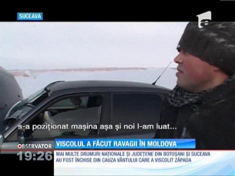 Viscolul a făcut ravagii în Moldova
