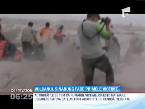 Vulcanul Sinabung din Indonezia face primele victime