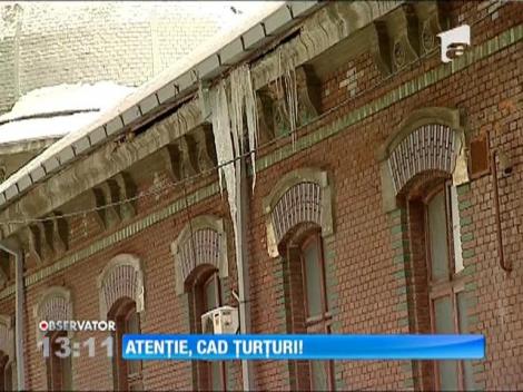 Ţurţurii, duşmanii pietonilor