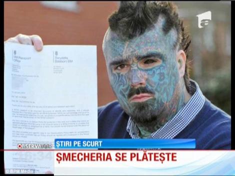 Cel mai tatuat britanic nu îşi mai poate face paşaport