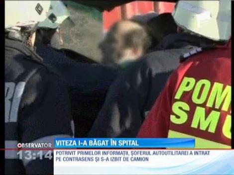 Viteza excesivă i-a băgat în spital