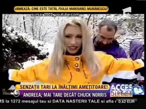 Andreea Bălan, demonstraţie pe care nici Chuck Norris n-ar îndrăzni sa o încerce!
