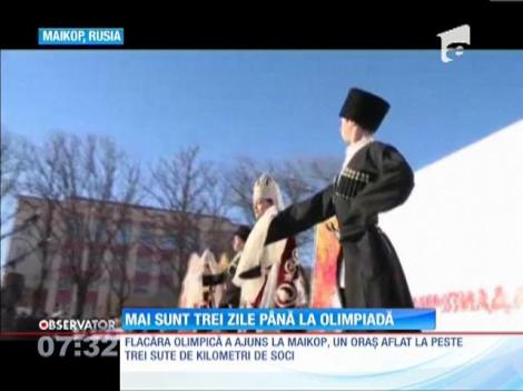 Flacăra olimpică a ajuns la Maikop