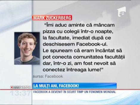 Facebook a împlinit 10 ani