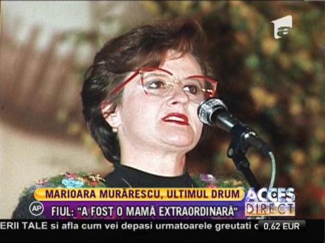 Marioara Murărescu, condusă pe ultimul drum