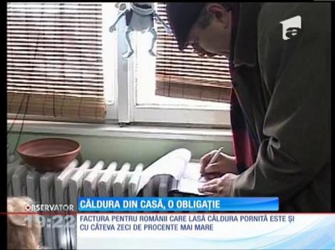 Autorităţile vor să-i oblige la plată şi pe românii care opresc robinetele la calorifere