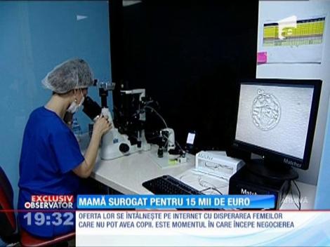 Mamă surogat pentru 15 mii de euro
