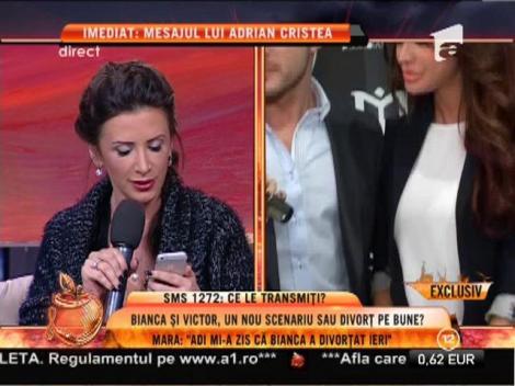Mara Bănică: "Cristea mi-a zis că Bianca a divorţat ieri!"