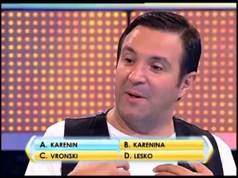 Rândul 6: Care este numele de familie al lui Alexei, soţul Annei Karenina din romanul cu acelaşi nume?