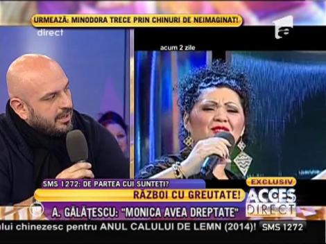 Alin Gălăţescu: "Minodora era îmbrăcată dezastruos"